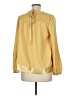 VERTIGO Gold Long Sleeve Blouse Size M - photo 2