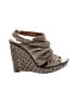 Uterque 100% Leather Tan Wedges Size EU 39 - photo 1