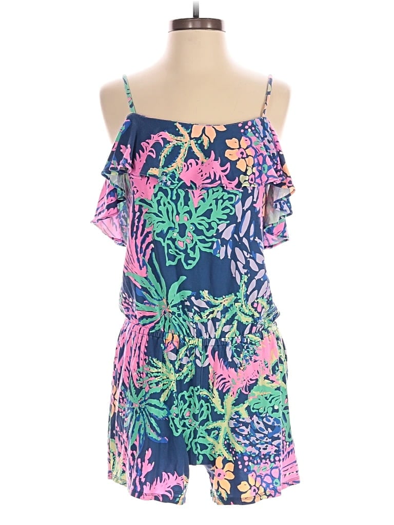 Pre-owned Lilly Pulitzer Romper In Blue