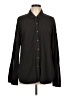 Splendid 100% Rayon Solid Black Long Sleeve Button-Down Shirt Size L - photo 1