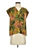 Maison d' Amelie 100% Polyester Tropical Green Sleeveless Blouse Size XXS - photo 1