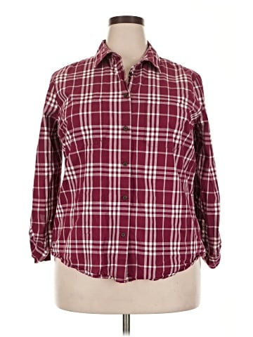 Jaclyn Smith 3/4 Sleeve Button-Down Shirt (view 1)