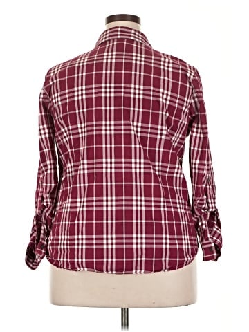 Jaclyn Smith 3/4 Sleeve Button-Down Shirt (view 2)