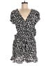Ann Taylor LOFT 100% Rayon Hearts Black Romper Size 8 - photo 1