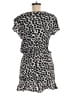Ann Taylor LOFT 100% Rayon Hearts Black Romper Size 8 - photo 2