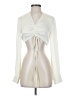 Assorted Brands 100% Polyester Ivory Long Sleeve Blouse Size 2 - photo 1