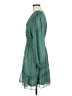 Max Studio 100% Polyester Polka Dots Green Casual Dress Size M (estimated) - photo 5