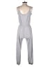 Ambiance Solid Gray Jumpsuit Size S - photo 2