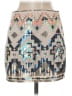 Express Graphic Silver Tan Casual Skirt Size XS - photo 2