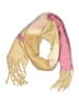 Assorted Brands 100% Polyester Pink Tan Scarf One size - photo 1