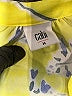 CAbi 100% Polyester Tropical Yellow Short Sleeve Blouse Size M - photo 7