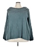 Torrid 100% Rayon Teal Long Sleeve Blouse Size 3X Plus (3) - photo 1