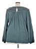 Torrid 100% Rayon Teal Long Sleeve Blouse Size 3X Plus (3) - photo 2
