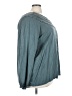 Torrid 100% Rayon Teal Long Sleeve Blouse Size 3X Plus (3) - photo 4