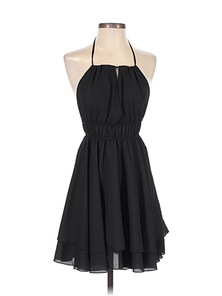 Pre-owned Lyaner Cocktail Dress In Black