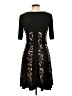 Connected Apparel Animal Print Black Casual Dress Size 12 - photo 2