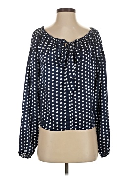 Line & Dot Long Sleeve Blouse