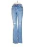 Express Hearts Blue Jeans Size S - photo 1