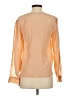 Keepsake 100% Silk Tan Long Sleeve Silk Top Size S - photo 2