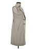 Ann Taylor Gray Trenchcoat Size XS - photo 4
