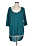 Express One Eleven Teal 3/4 Sleeve Top Size L - photo 1
