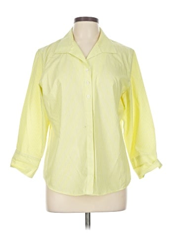 Chico's 3/4 Sleeve Button-Down Shirt (view 1)