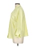 Chico's 100% Cotton Yellow 3/4 Sleeve Button-Down Shirt Size Lg (2) - photo 5