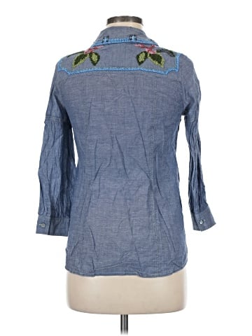Anna Sui 3/4 Sleeve Button-Down Shirt (view 2)