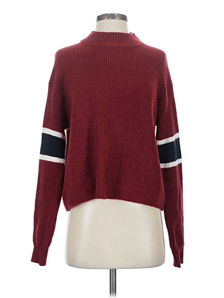 John & Jenn Turtleneck Sweater In Burgundy