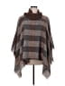 Miya Brown Gray Poncho Size XXL - photo 1