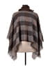 Miya Brown Gray Poncho Size XXL - photo 2