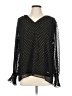 Anne Klein 100% Polyester Black Long Sleeve Blouse Size L - photo 1