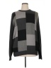 Oscar De La Renta Checkered-gingham Gray Pullover Sweater Size XL - photo 1