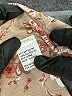 Roommates 100% Polyester Floral Tan Short Sleeve Blouse Size L - photo 8