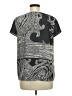 ALLSAINTS Spitalfields 100% Polyester Paisley Gray Short Sleeve Blouse Size 6 - photo 2