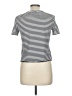MNG Stripes Ivory White Short Sleeve Turtleneck Size M - photo 2
