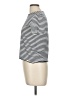 MNG Stripes Ivory White Short Sleeve Turtleneck Size M - photo 5