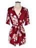 Assorted Brands Floral Burgundy Red Romper Size S - photo 1