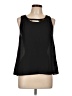 Lily White 100% Polyester Black Sleeveless Blouse Size L - photo 1