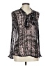 Tart 100% Viscose Black Long Sleeve Blouse Size L - photo 1