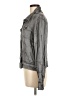 Hard Tail 100% Rayon Metallic Gray Long Sleeve Button-Down Shirt Size M - photo 5