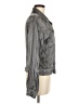 Hard Tail 100% Rayon Metallic Gray Long Sleeve Button-Down Shirt Size M - photo 4