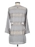 BCBGMAXAZRIA 100% Polyester Gray 3/4 Sleeve Blouse Size XS - photo 2