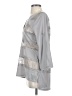 BCBGMAXAZRIA 100% Polyester Gray 3/4 Sleeve Blouse Size XS - photo 5