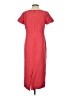 Adolfo Studio 100% Polyester Solid Red Casual Dress Size 4 (petite) - photo 2