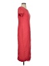 Adolfo Studio 100% Polyester Solid Red Casual Dress Size 4 (petite) - photo 4
