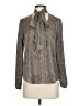BB Dakota 100% Polyester Gray Long Sleeve Blouse Size S - photo 1
