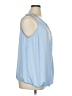 Jennifer Lopez 100% Polyester Blue Sleeveless Blouse Size 1X - photo 4