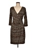 AA Studio AA Print Brown Cocktail Dress Size 8 - photo 1