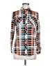 2sable 100% Polyester Plaid Teal Long Sleeve Blouse Size M - photo 1